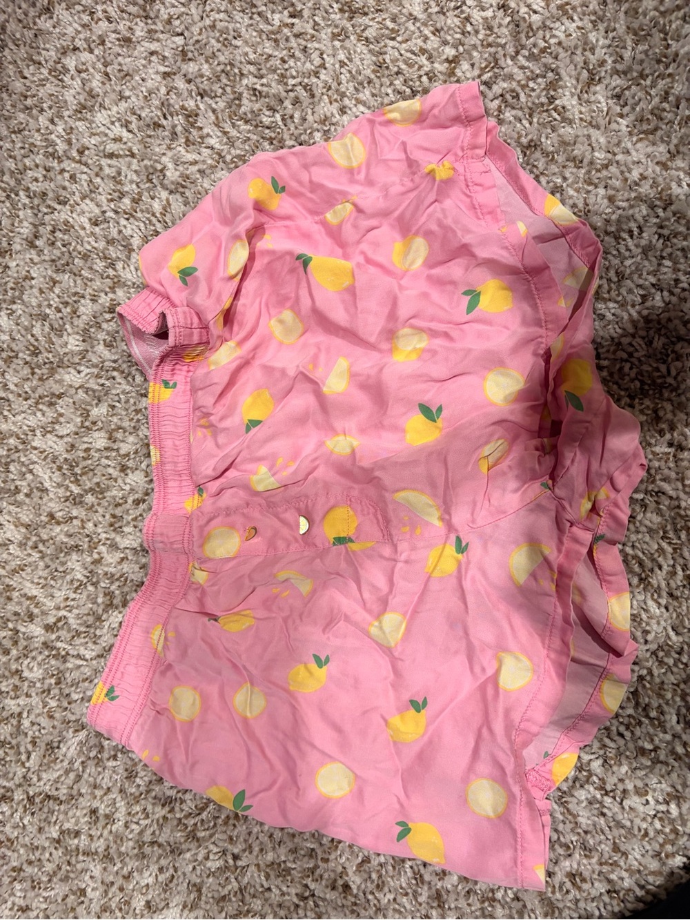 PINK Victoria's Secret Pink Lemon-Print Sleep Shorts